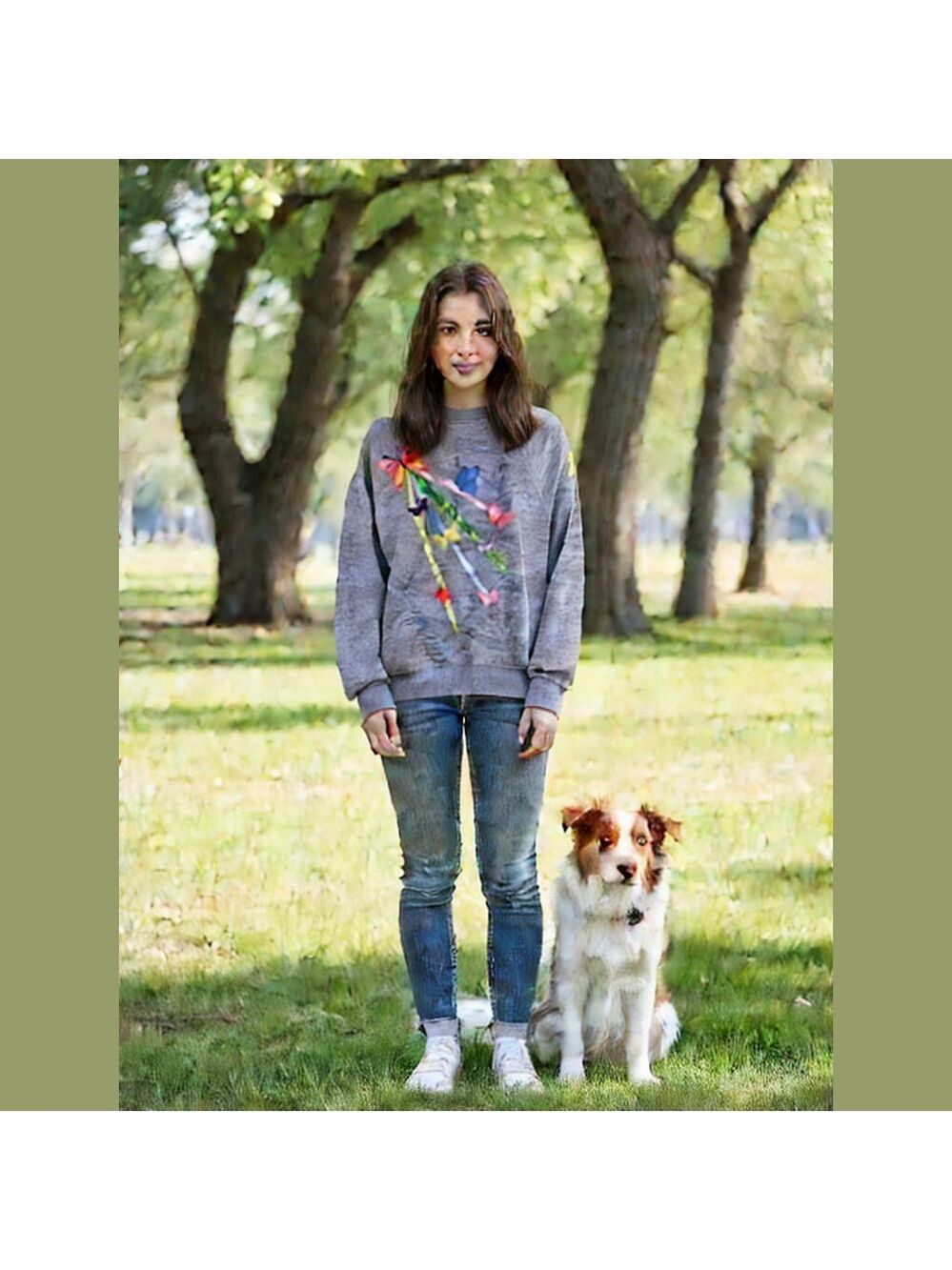 Vintage butterfly sweatshirt • cottagecore granny hippie • unique • Y2K grandma